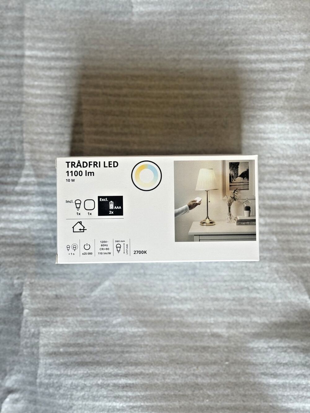 Ikea TRADFRI Remote control kit smart wireless dimmable/white spectrum E26 - NEW